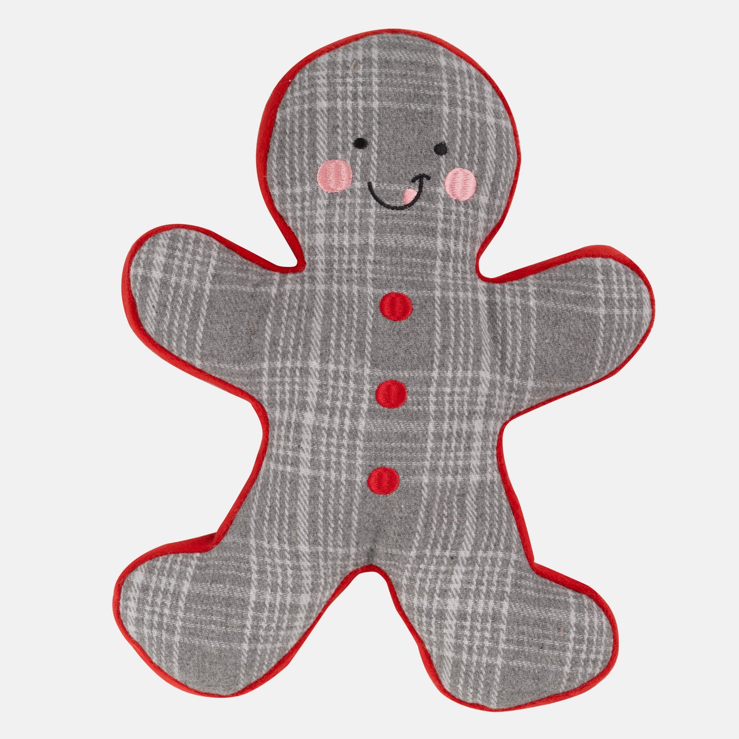 Gingerbread Buddy Check Dog Toy