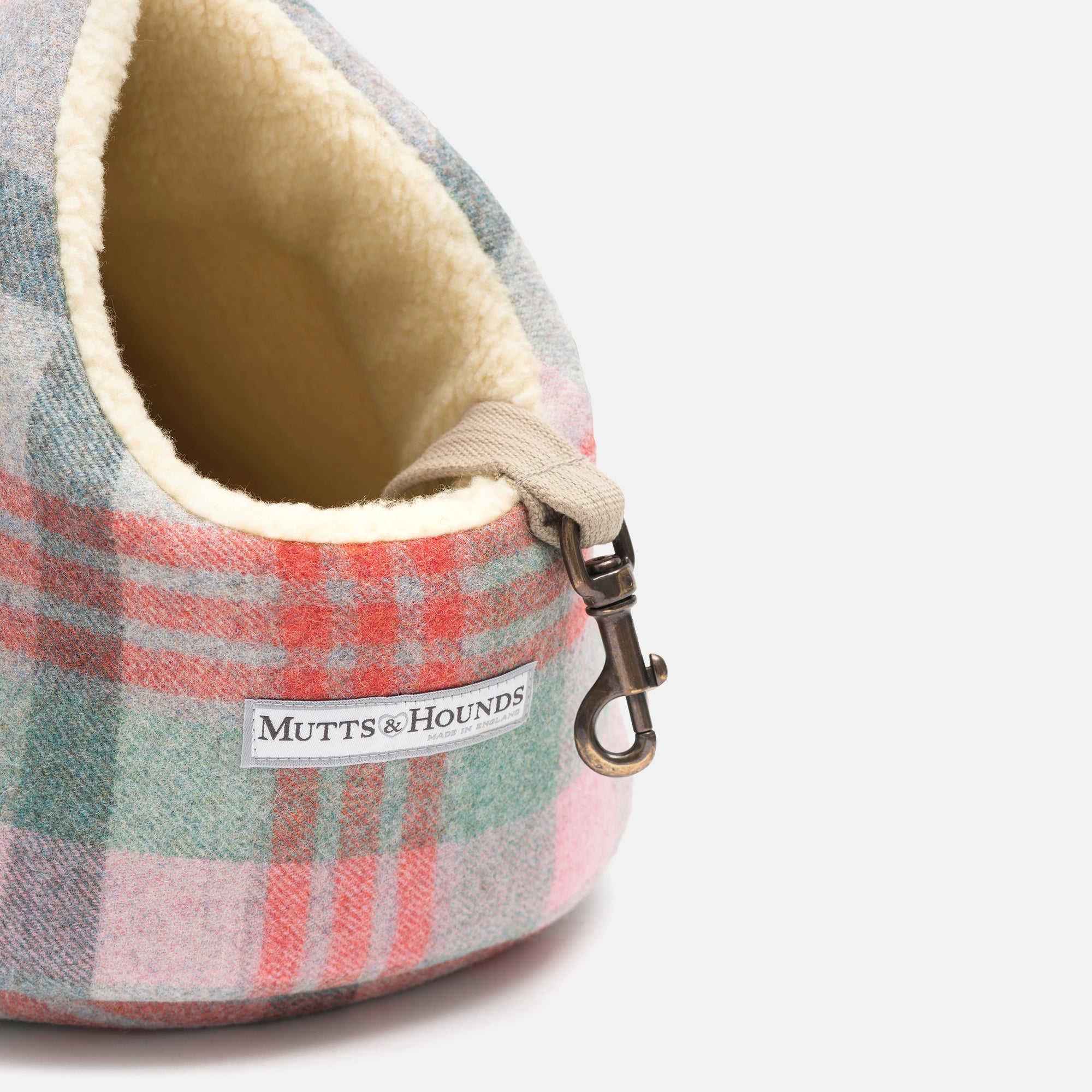 Macaroon Check Tweed Dog Carrier