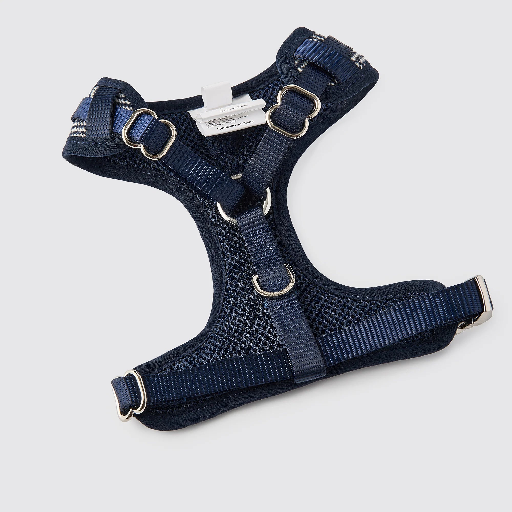 Hugo & Hudson Navy Herringbone Luxury Tweed Dog Harness