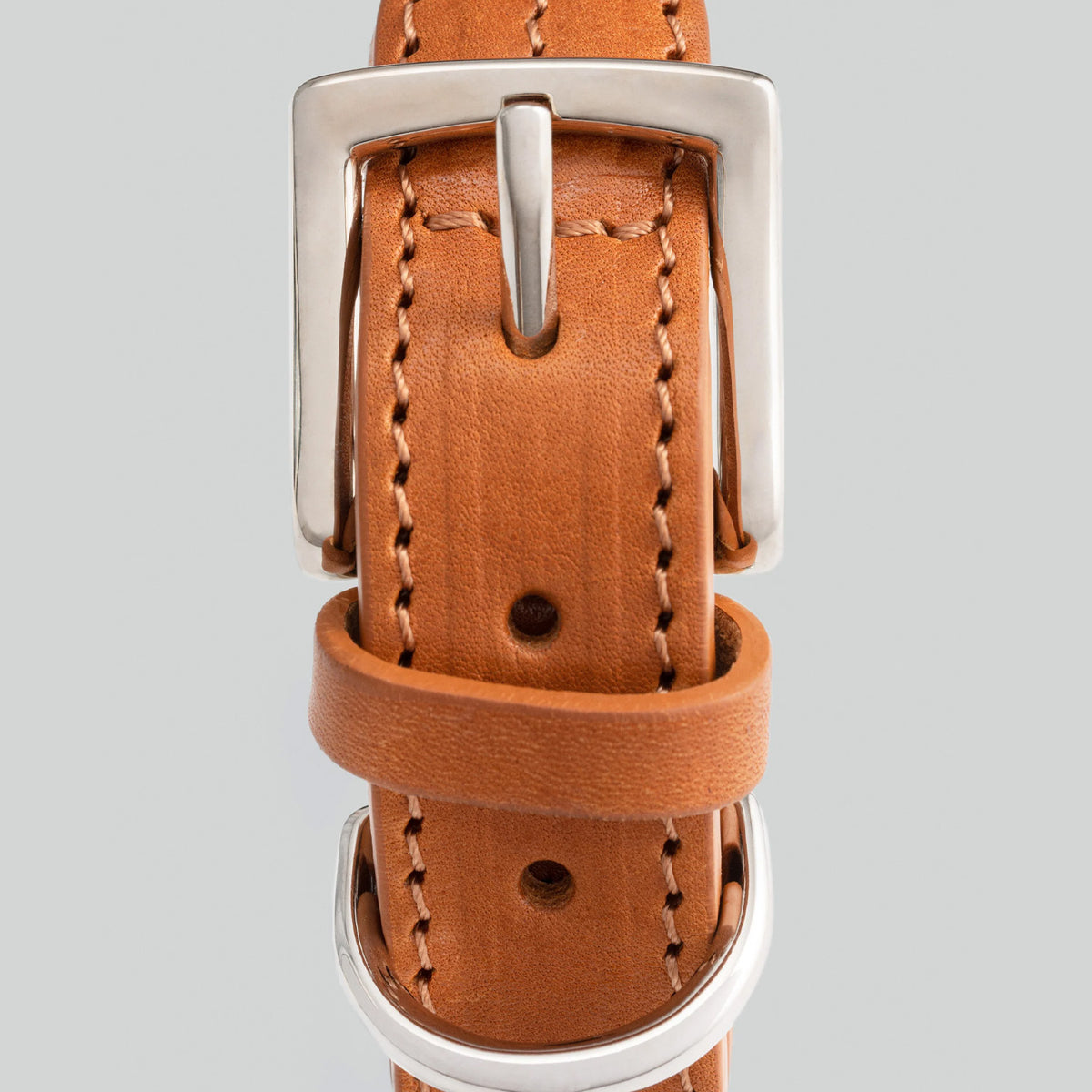 Hugo & Hudson X Hackett Navy Round Rope & Cognac Leather Dog Collar