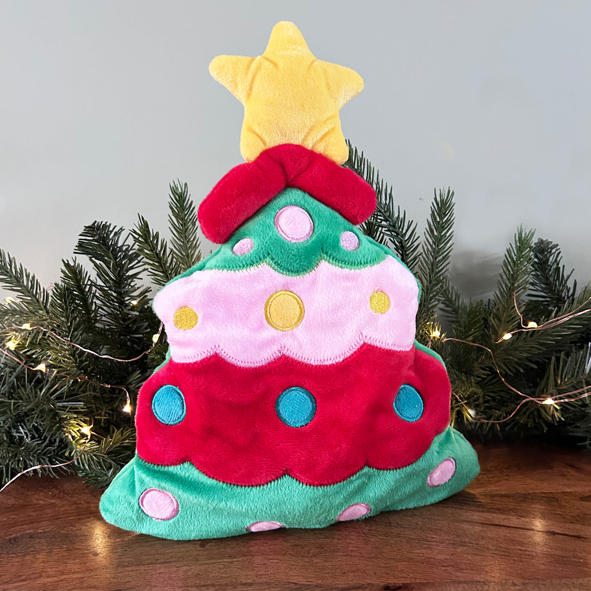 Christmas Tree Plush Dog Toy