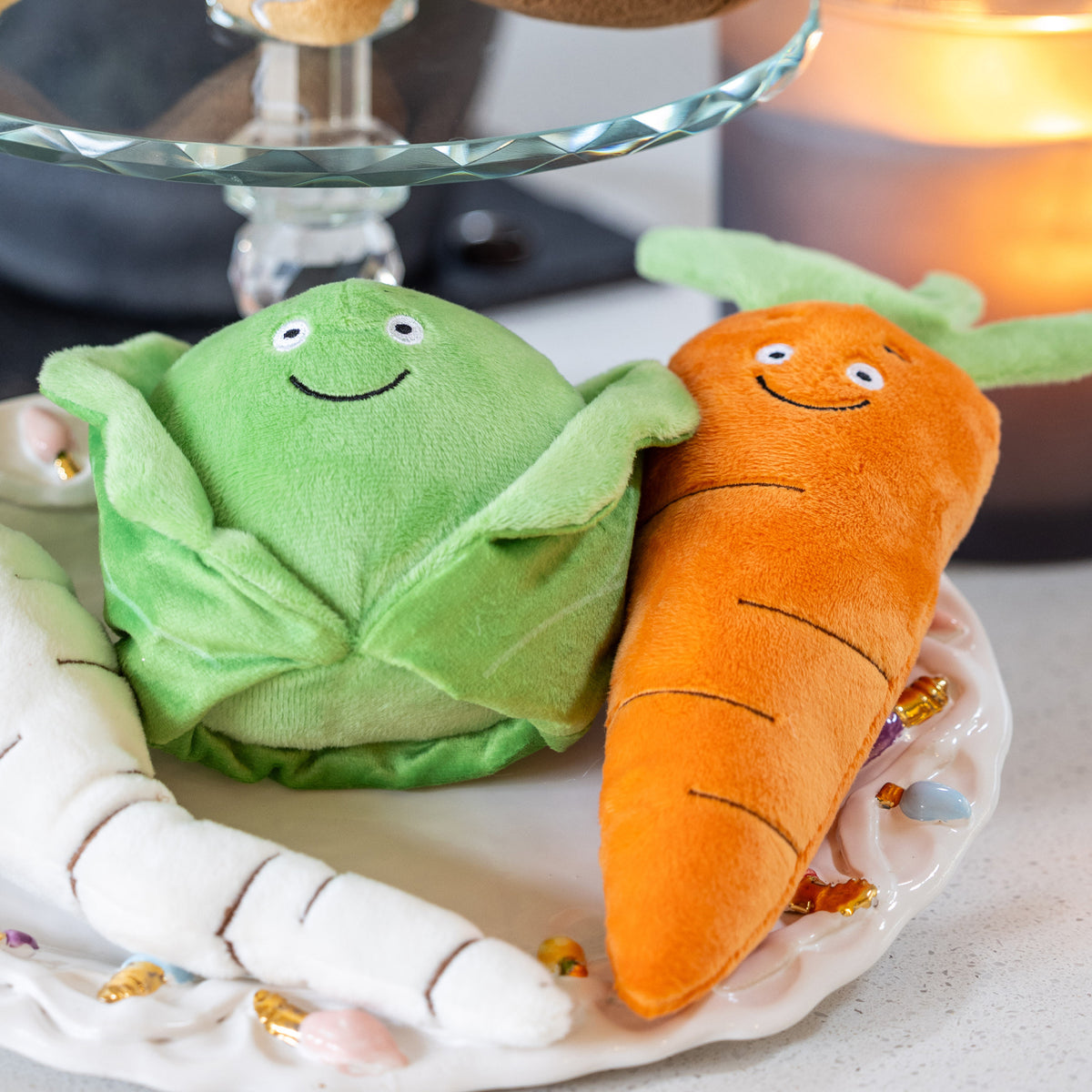 Christmas Brussel Sprout Plush Dog Toy