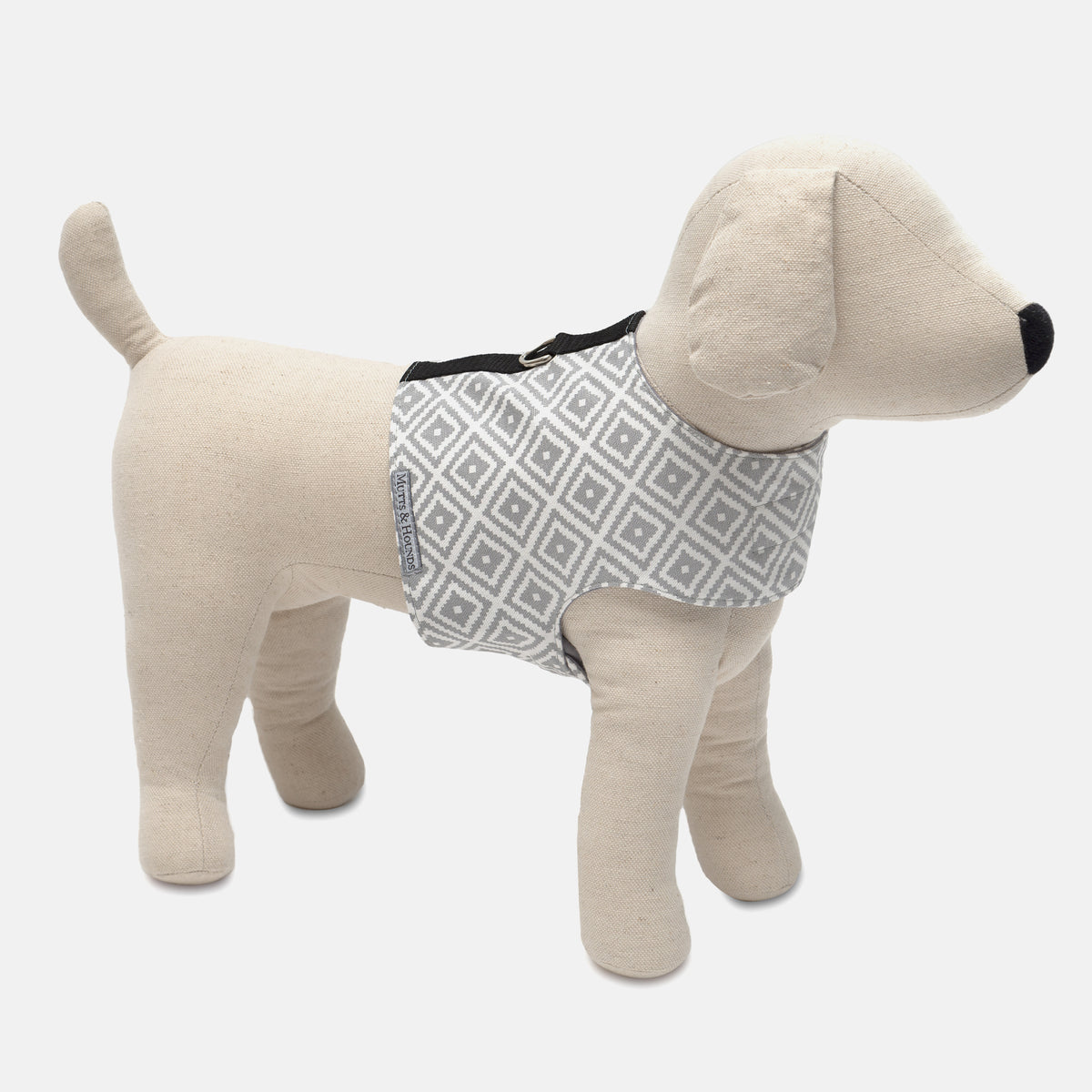 Oxford Grey Soft Dog Harness