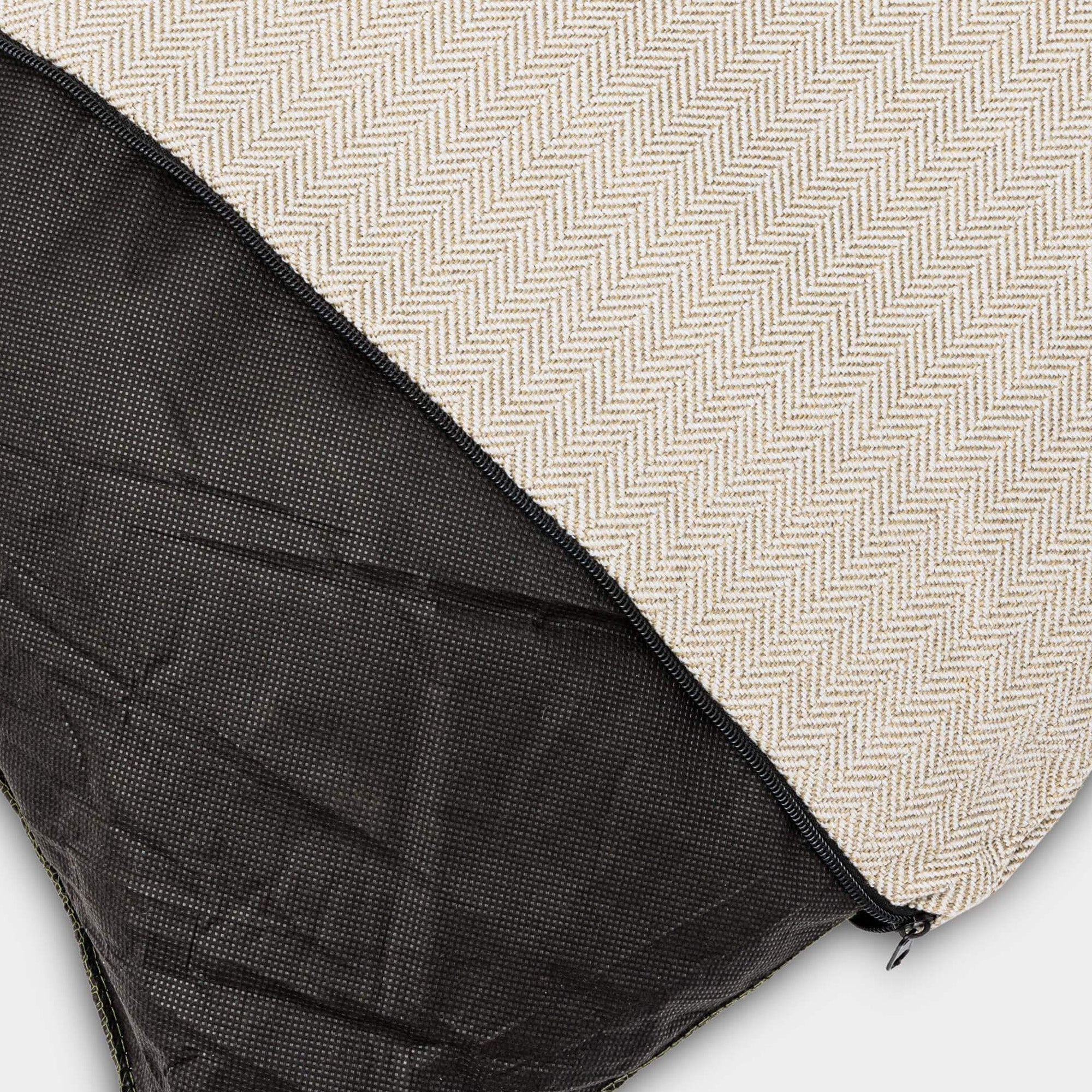 Hugo & Hudson Sand Herringbone Dog Bed