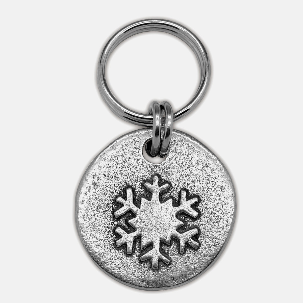 Snowflake Motif Christmas Dog Tag