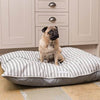 Flint Stripe Brushed Cotton Pillow Dog Bed