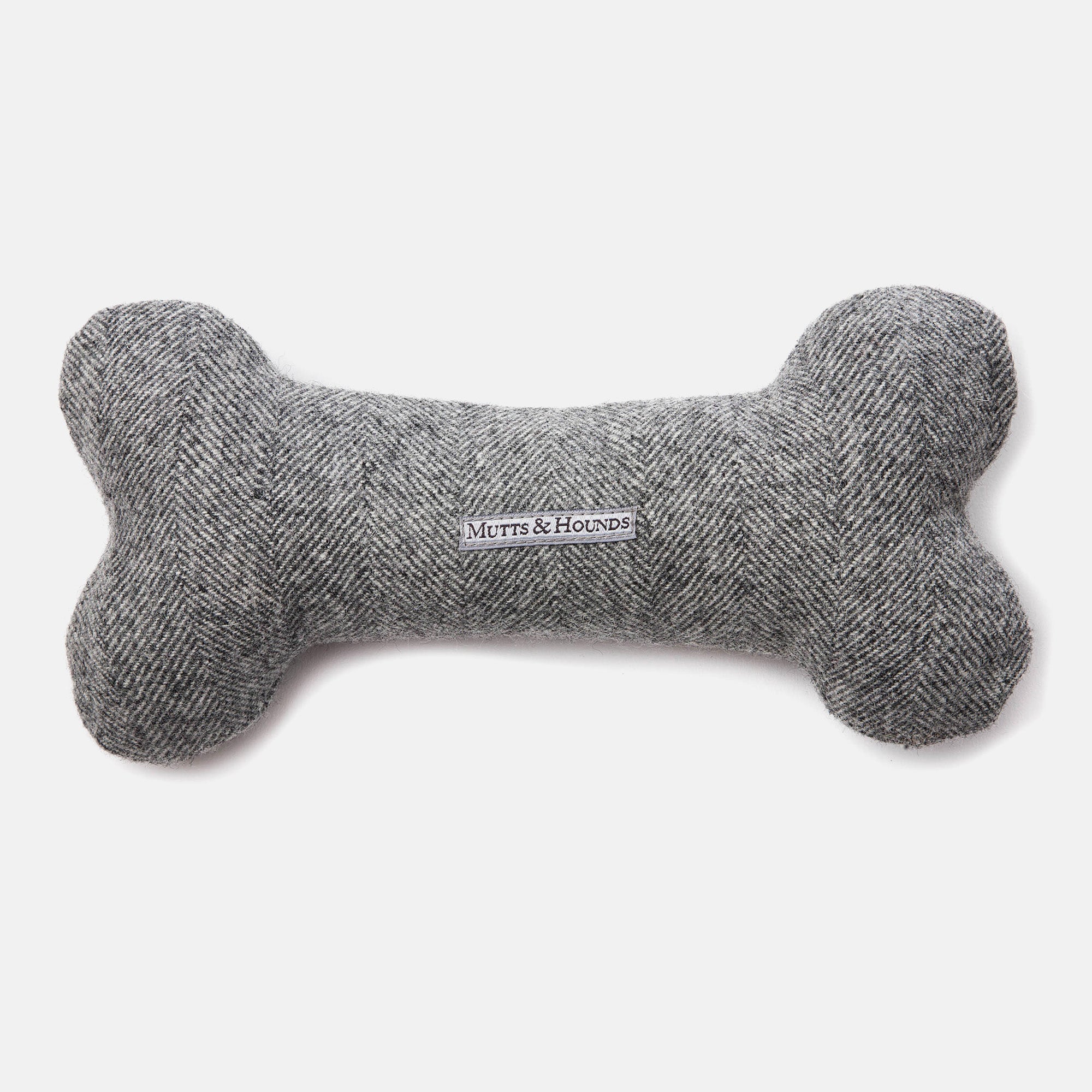 Stoneham Tweed Squeaky Bone Dog Toy