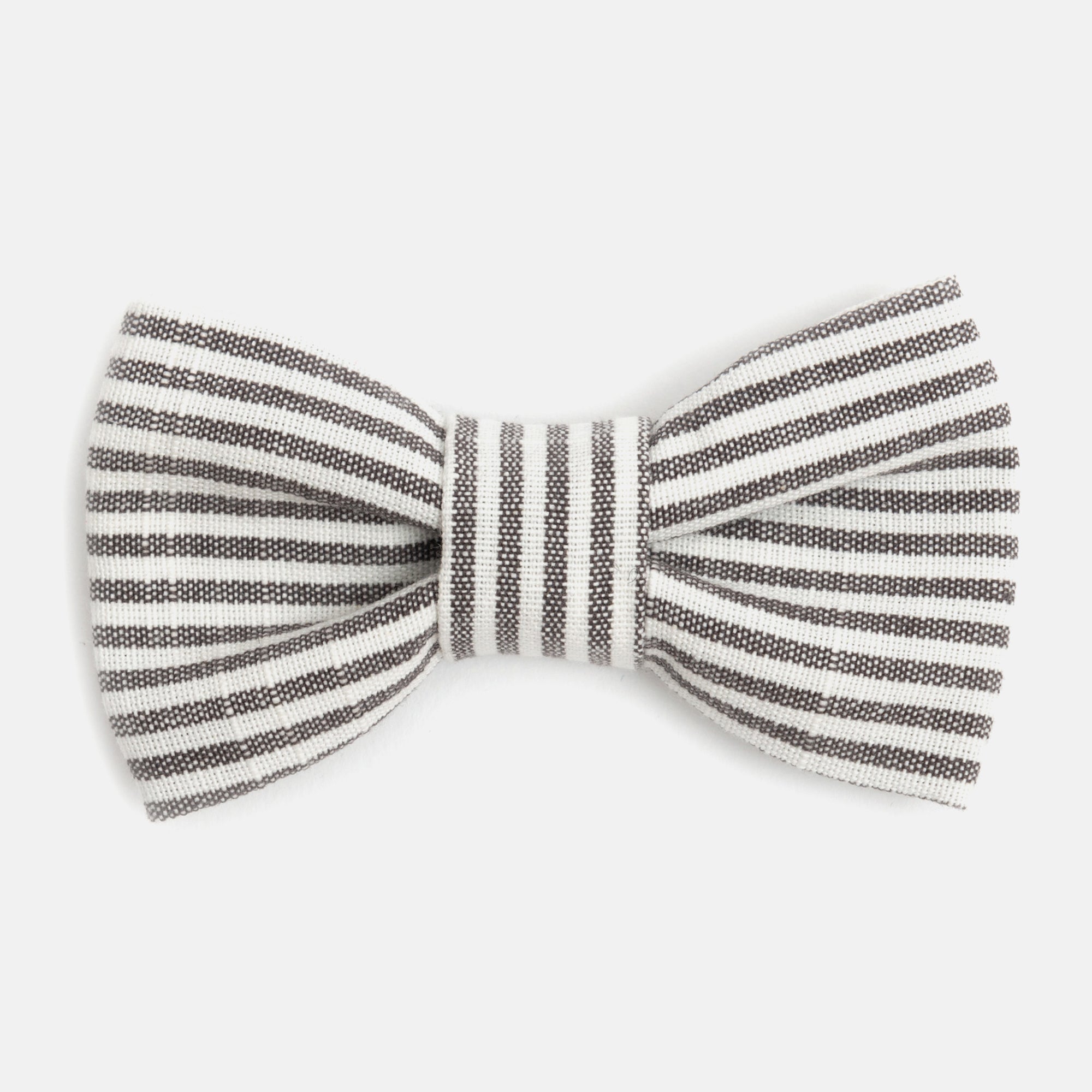 Charcoal Stripe Dog Bow Tie