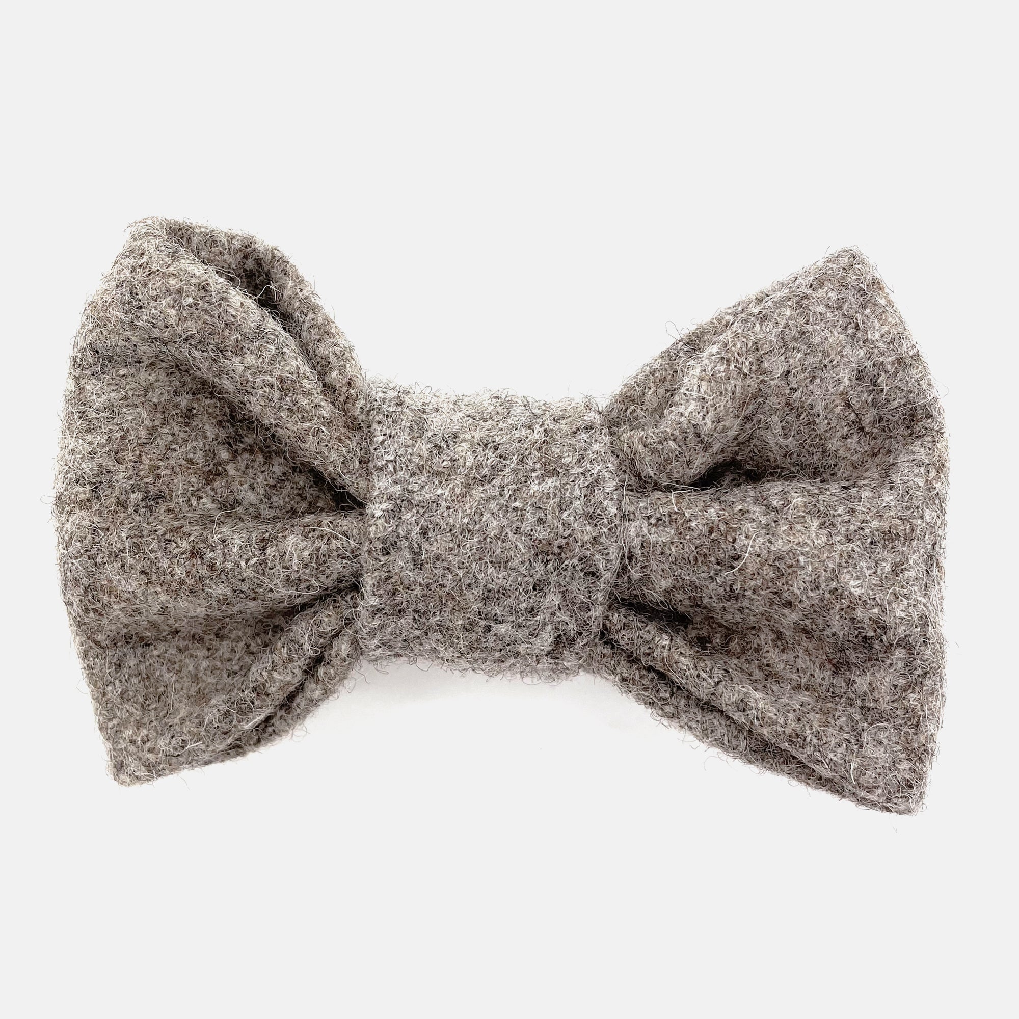 Grey Tweed Dog Bow Tie