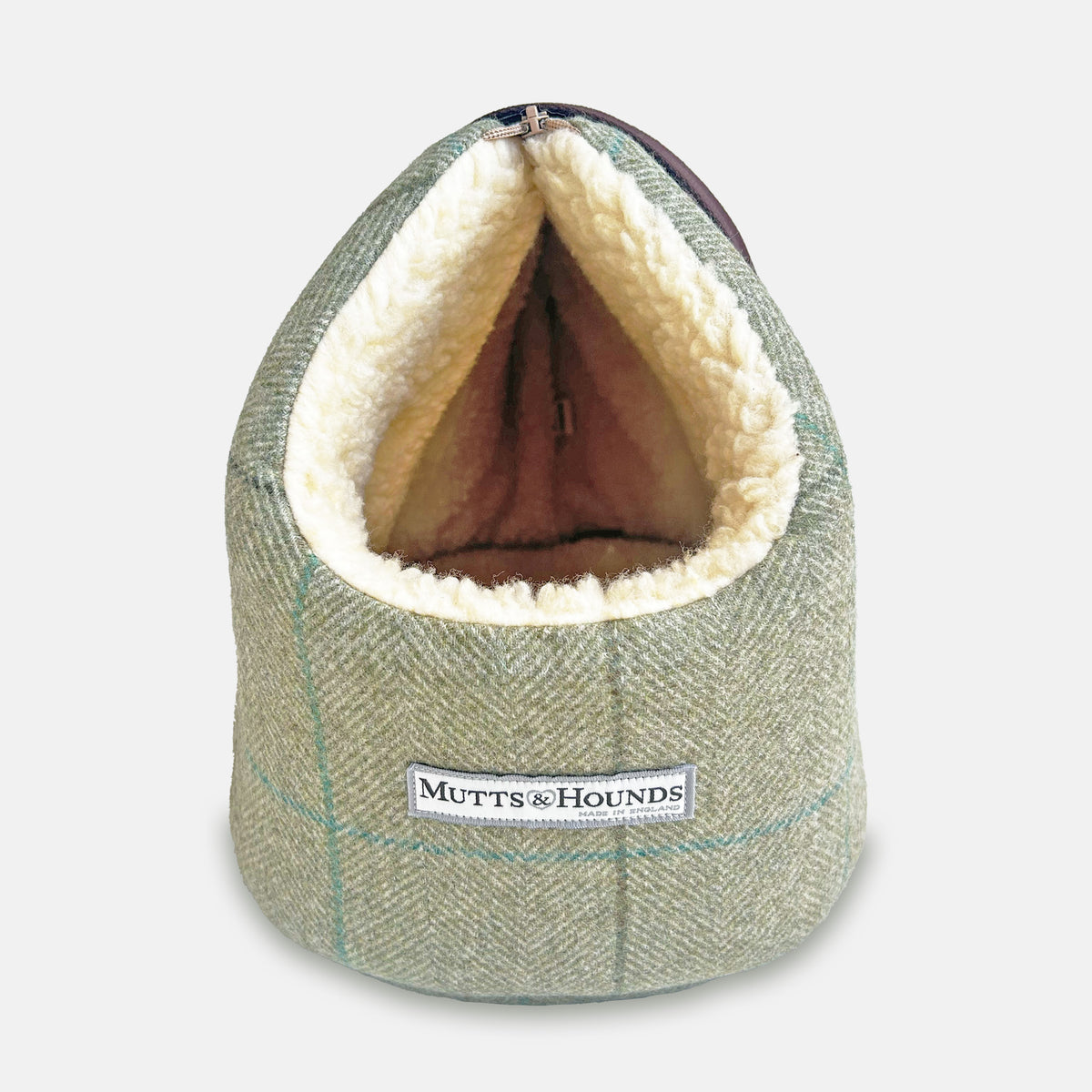 Willow Check Tweed Dog Carrier (Fabric Straps)