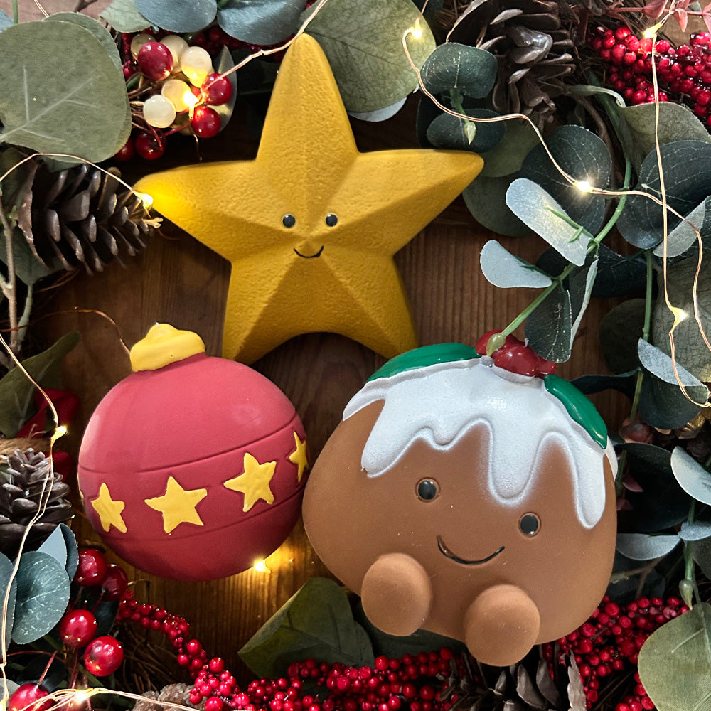 Bauble Christmas Latex Squeaky Dog Toy