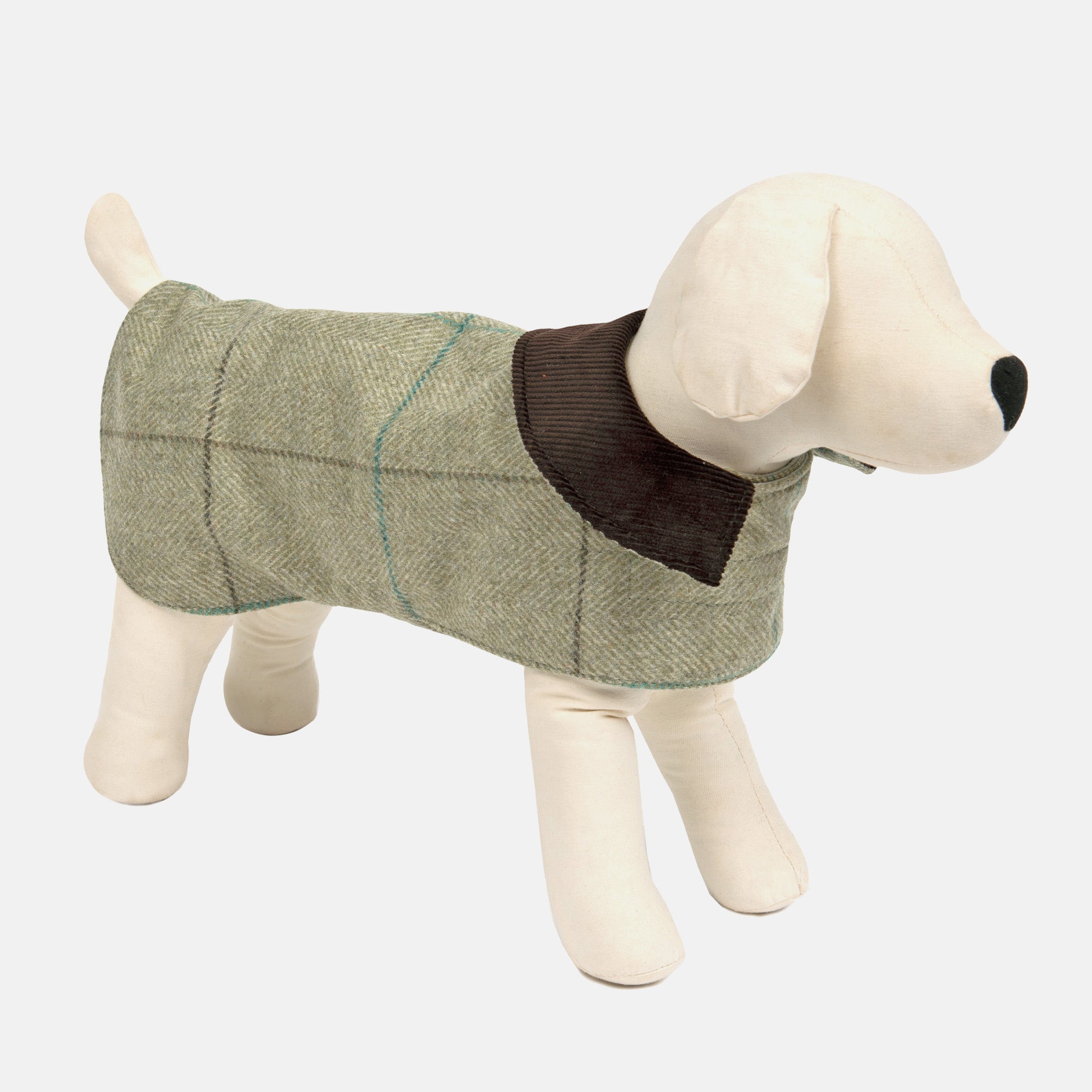 Willow Check Tweed Dog Coat