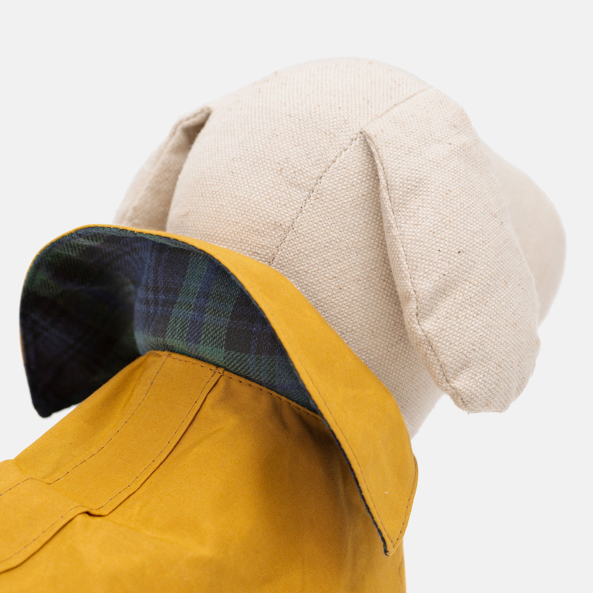 Mustard Waxed Waterproof Dog Coat