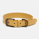 Mustard Leather Dog Collar