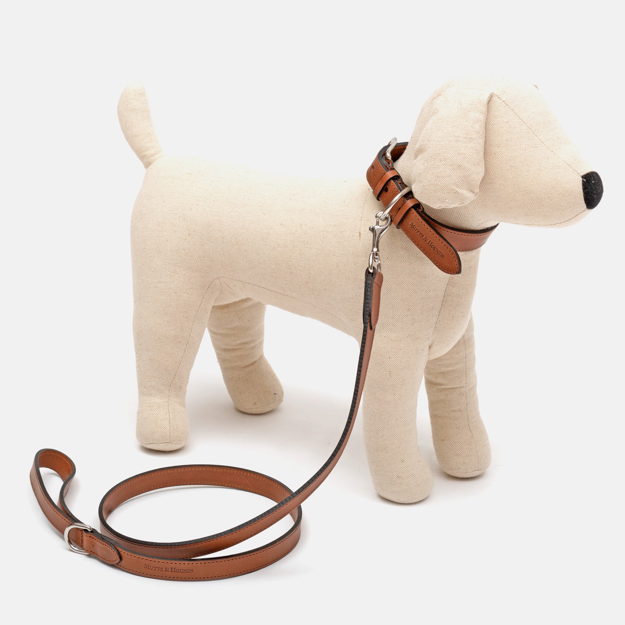 Tan Leather Dog Collar