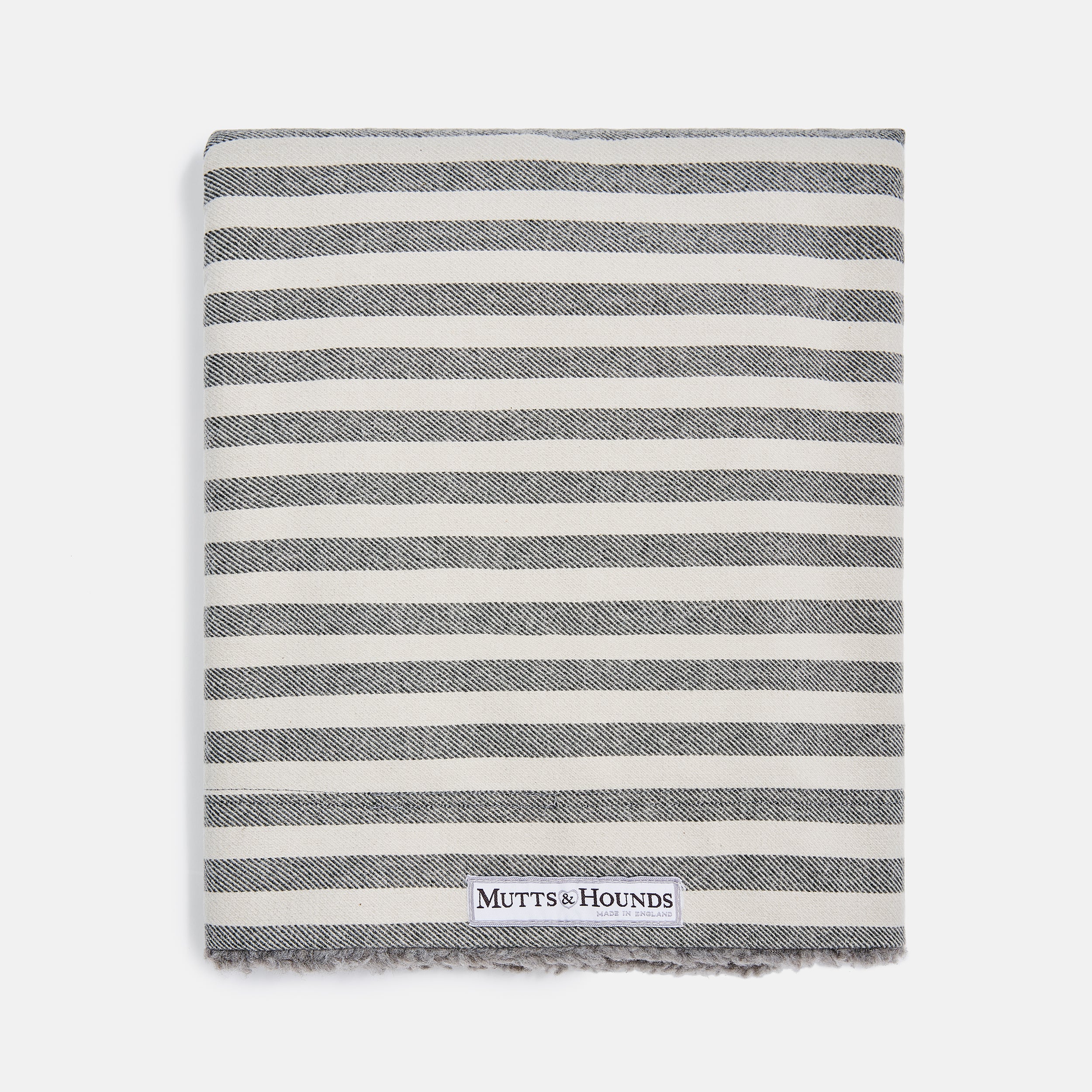 Flint Stripe Brushed Cotton Dog Blanket