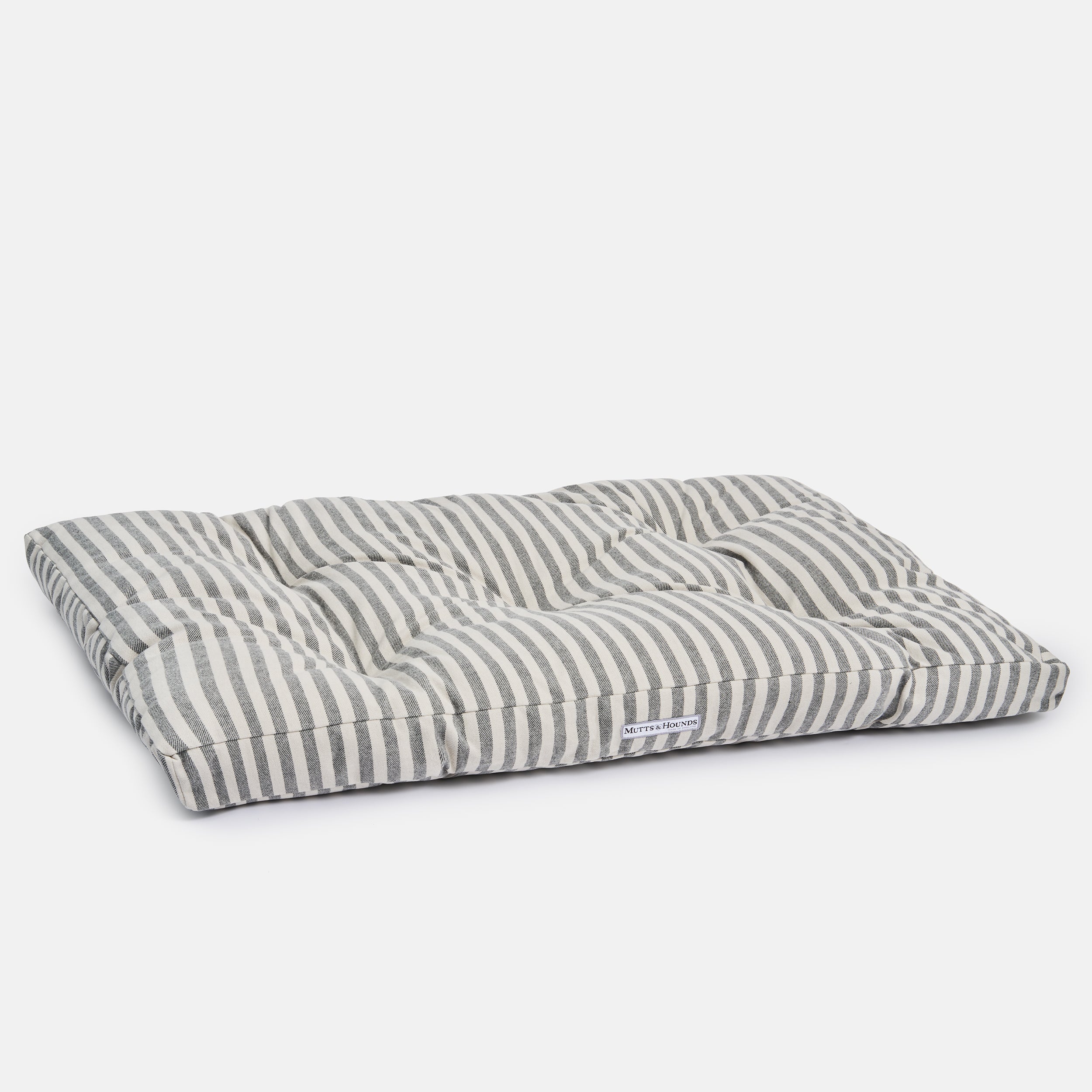 Flint Stripe Brushed Cotton Cushion Dog Bed