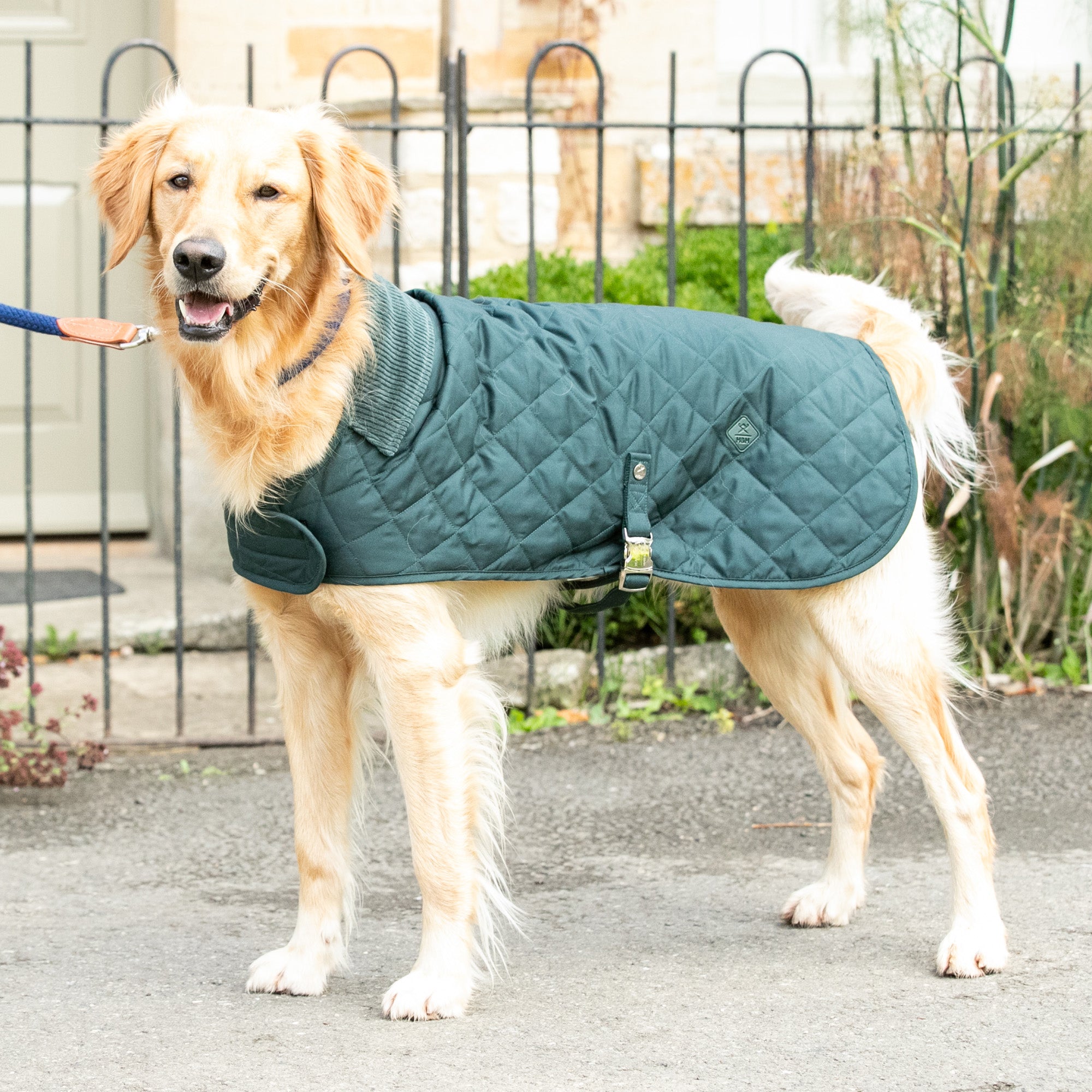 Hugo & Hudson X Hackett Quilted Dog Jacket - Forest Green