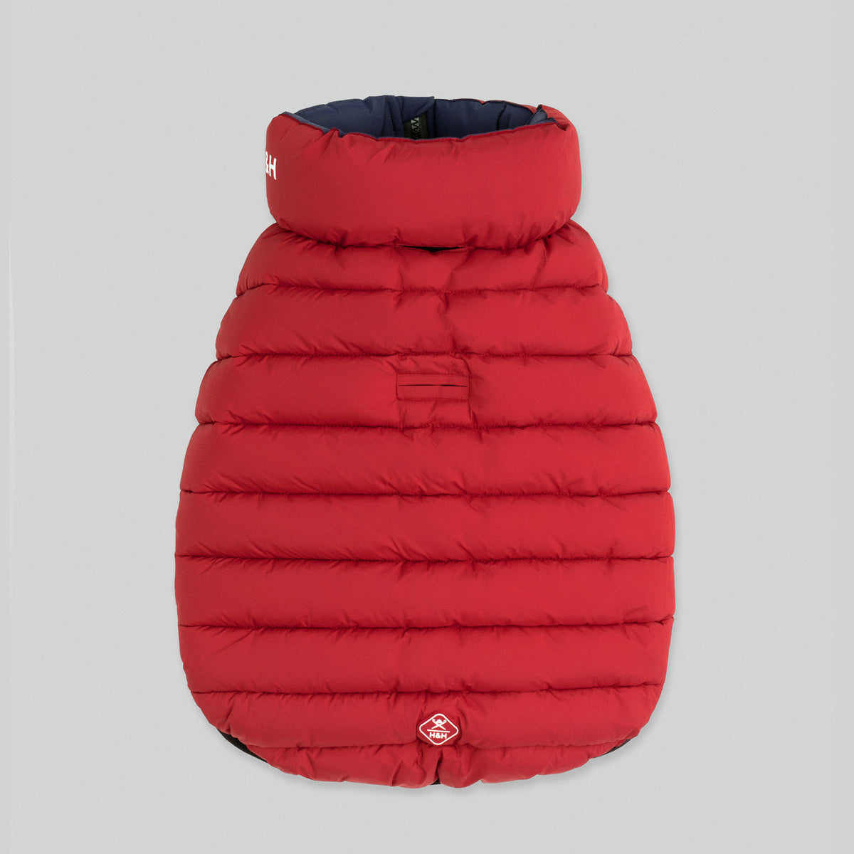 Hugo & Hudson X Hackett Reversible Dog Puffer Jacket - Navy & Berry
