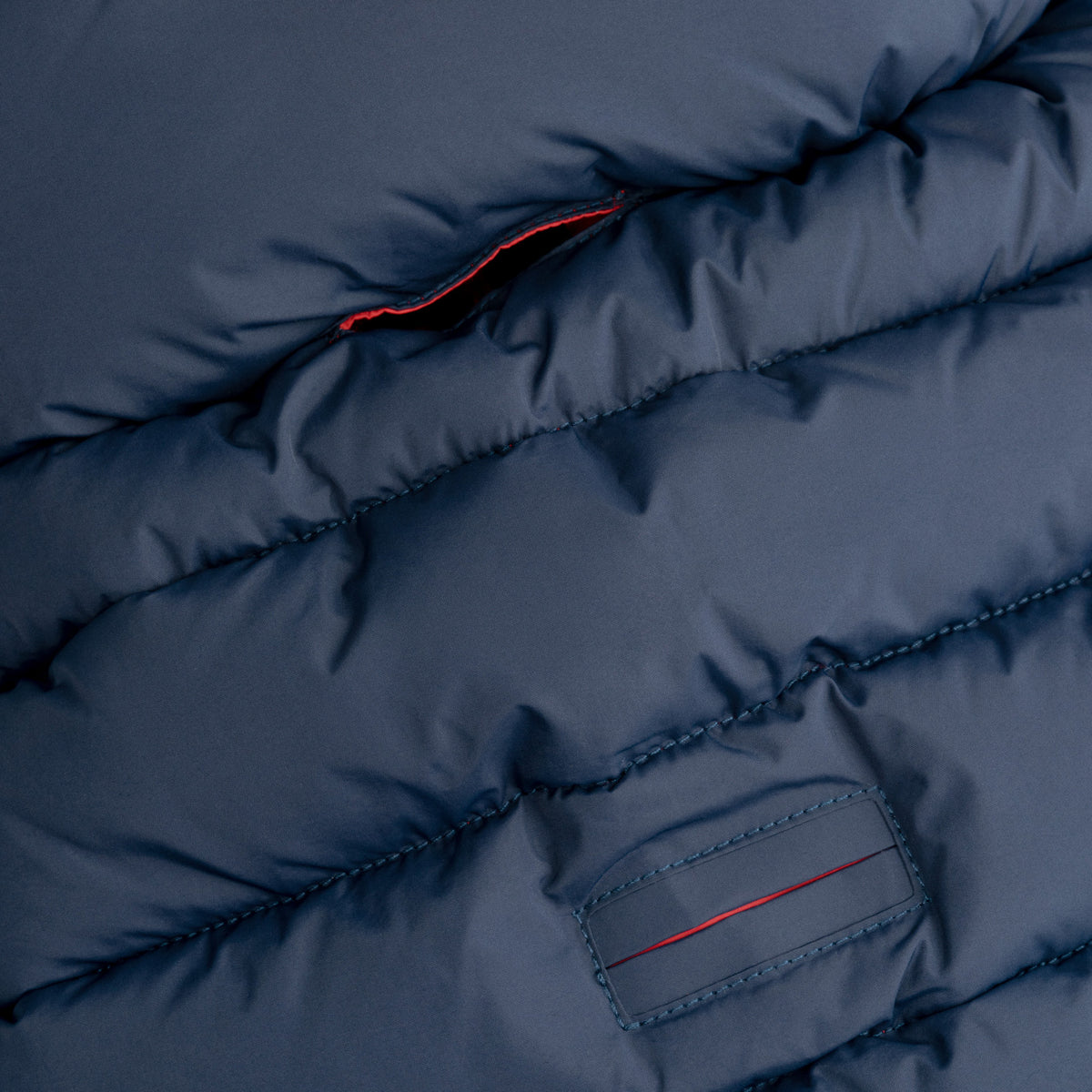Hugo & Hudson X Hackett Reversible Dog Puffer Jacket - Navy & Berry