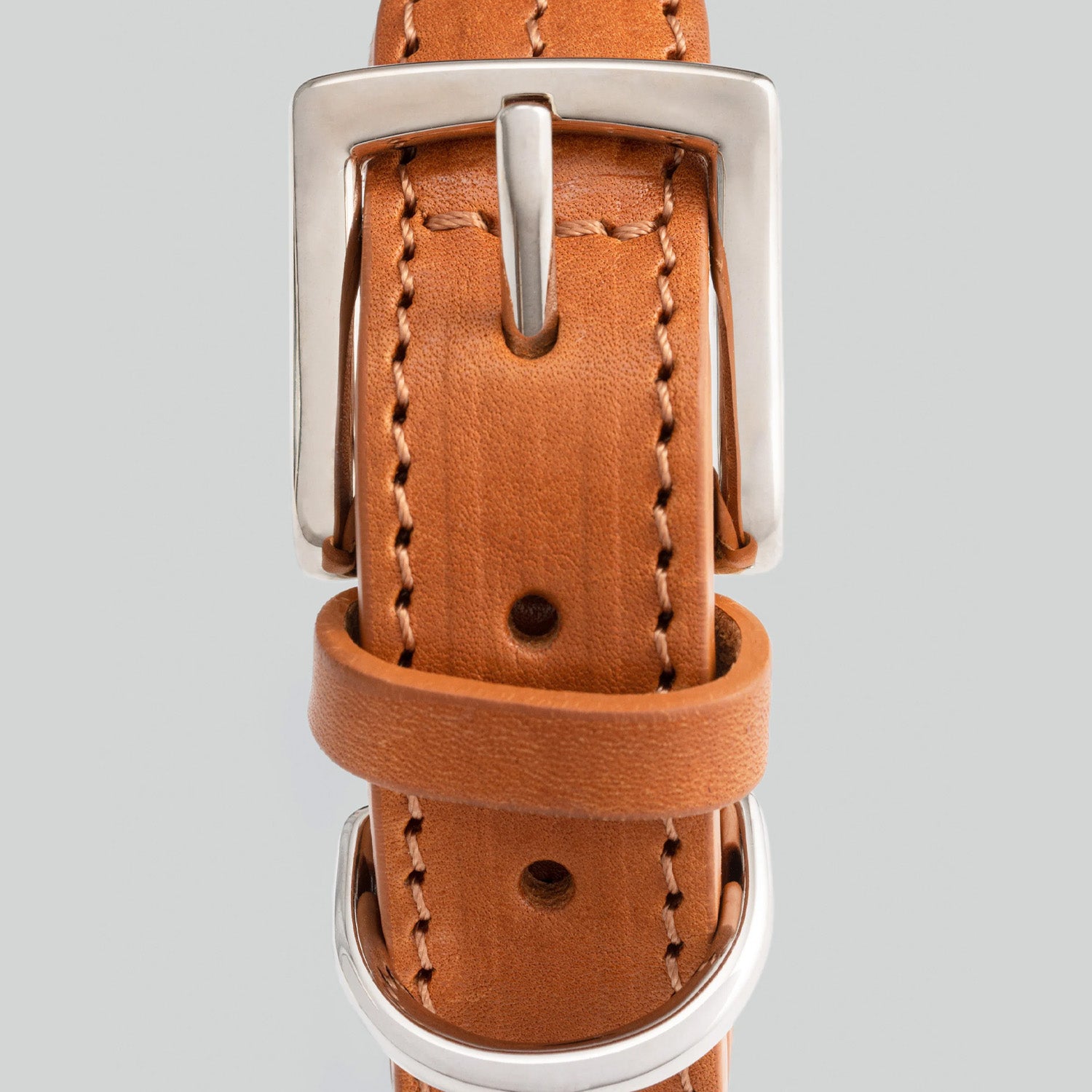 Hugo & Hudson X Hackett Navy Round Rope & Cognac Leather Dog Collar