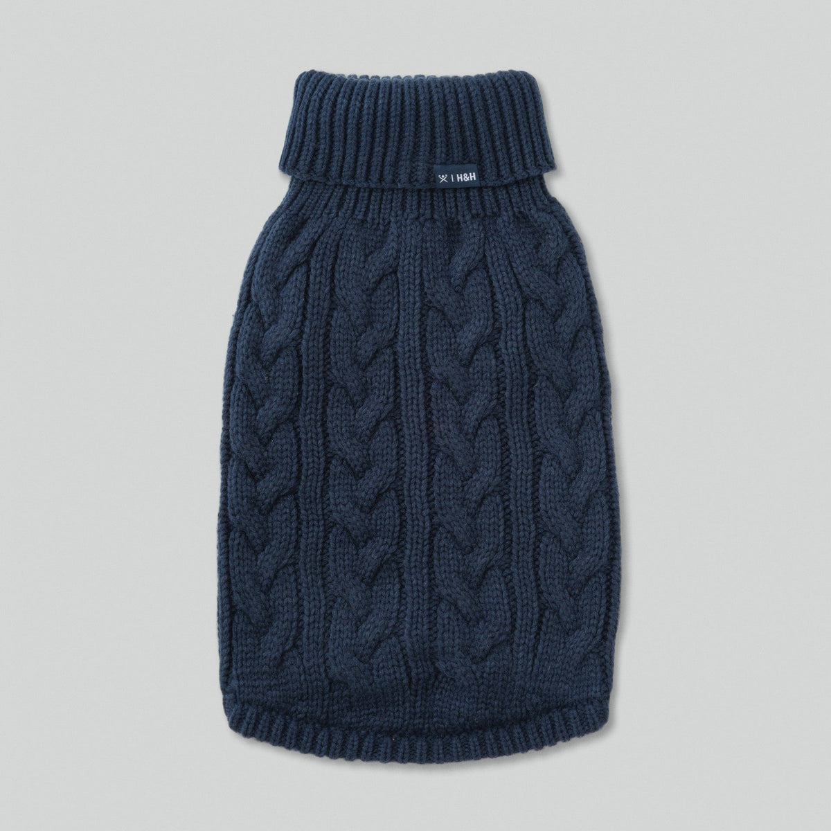 Hugo & Hudson X Hackett Cable Knit Pullover Dog Jumper - Navy