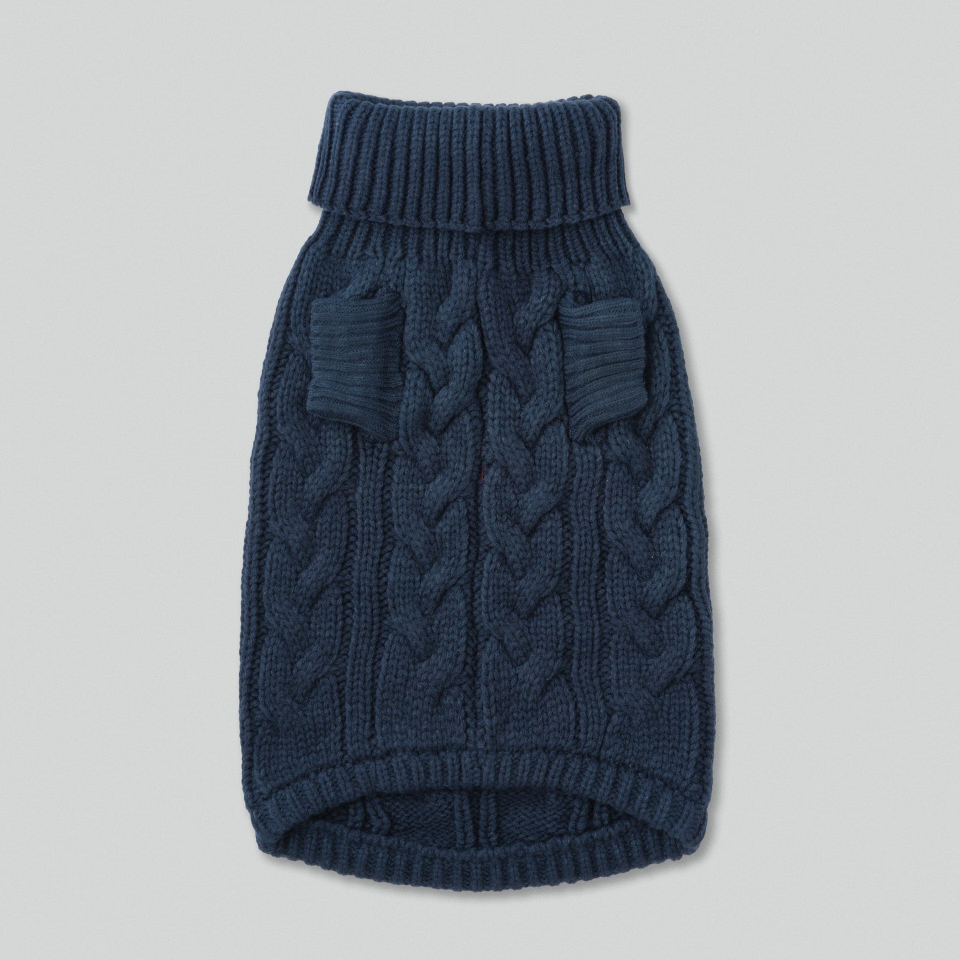 Hugo & Hudson X Hackett Cable Knit Pullover Dog Jumper - Navy