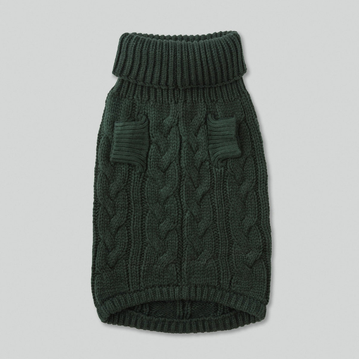 Hugo & Hudson X Hackett Cable Knit Pullover Dog Jumper - Green