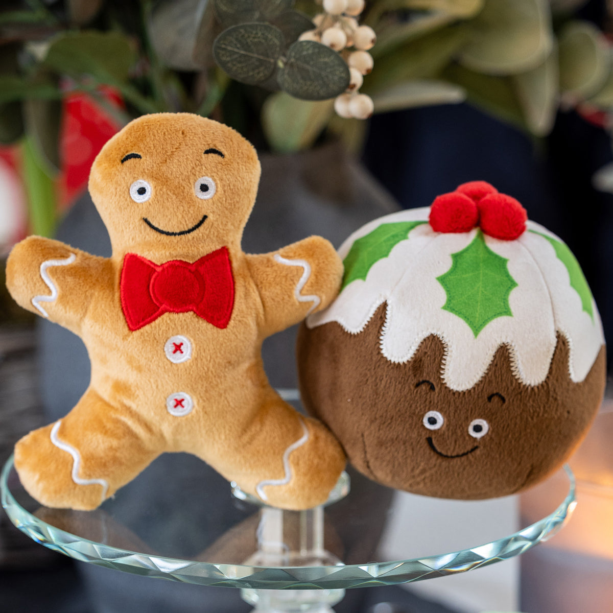 Christmas Pudding Plush Dog Toy