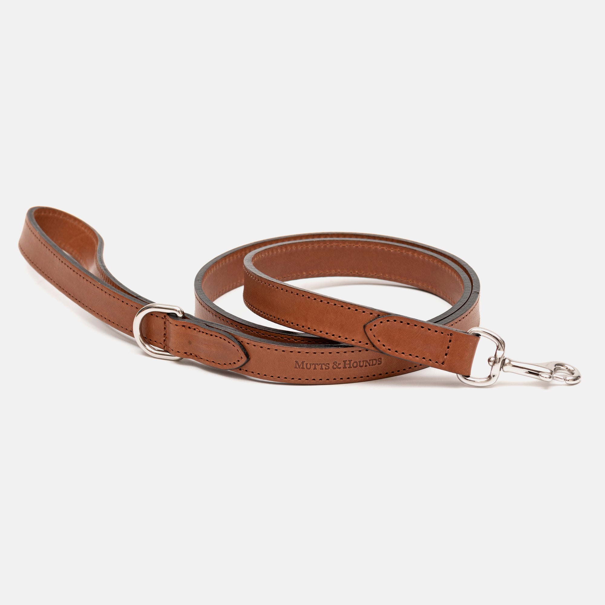 Tan leather 2025 dog lead