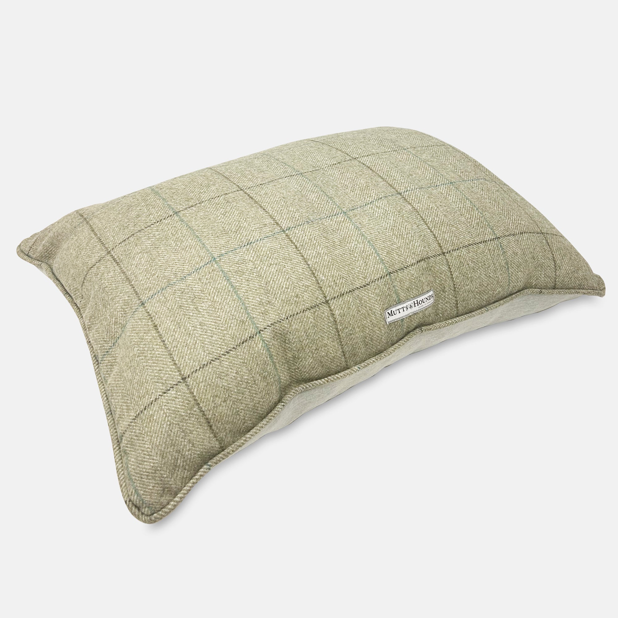 Willow Check Tweed Pillow Dog Bed
