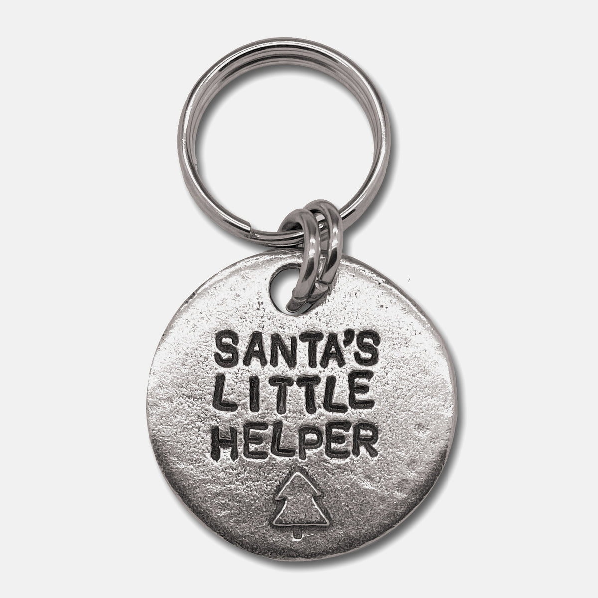 Santa's Little Helper Christmas Dog Tag