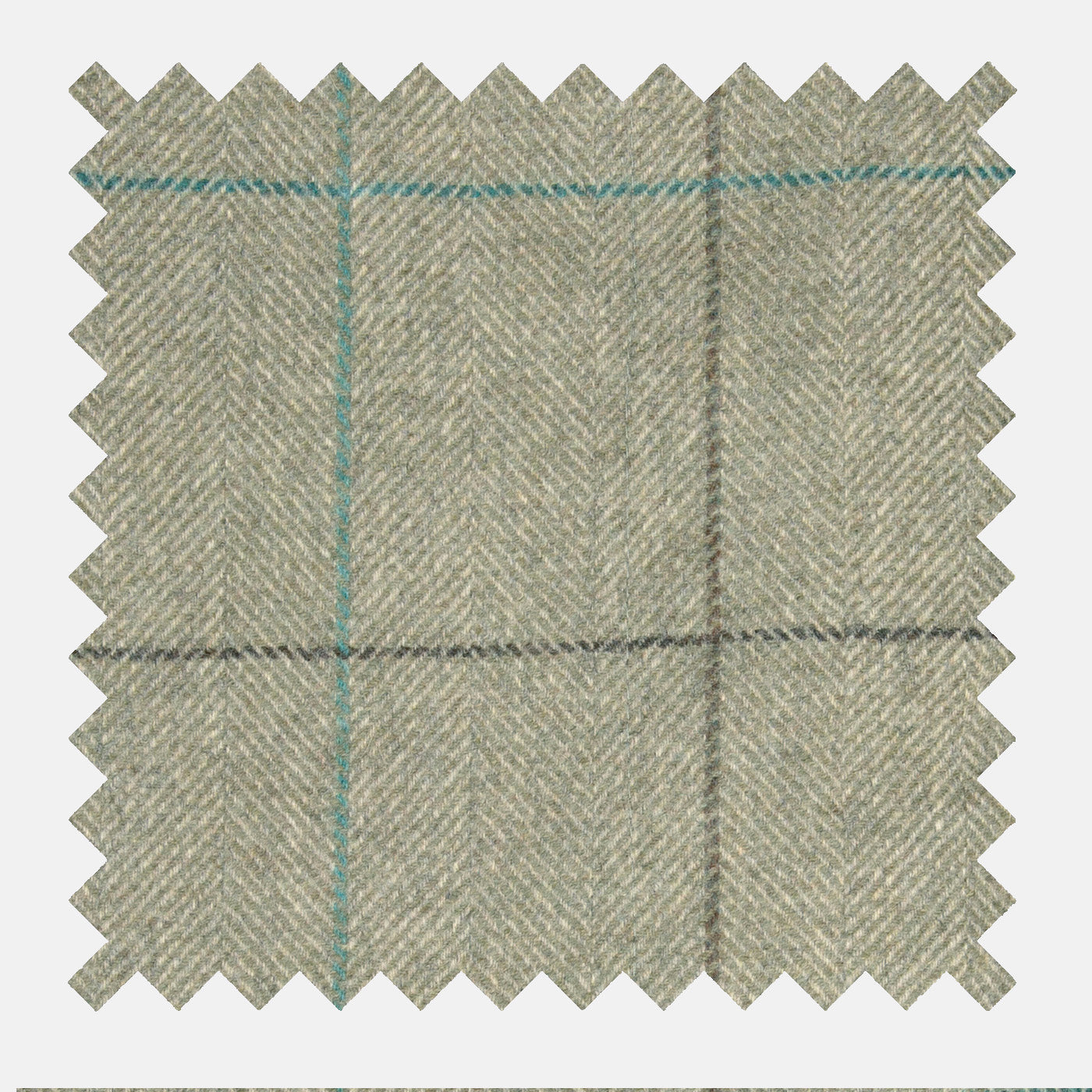 Willow Check Tweed & Leather Dog Lead