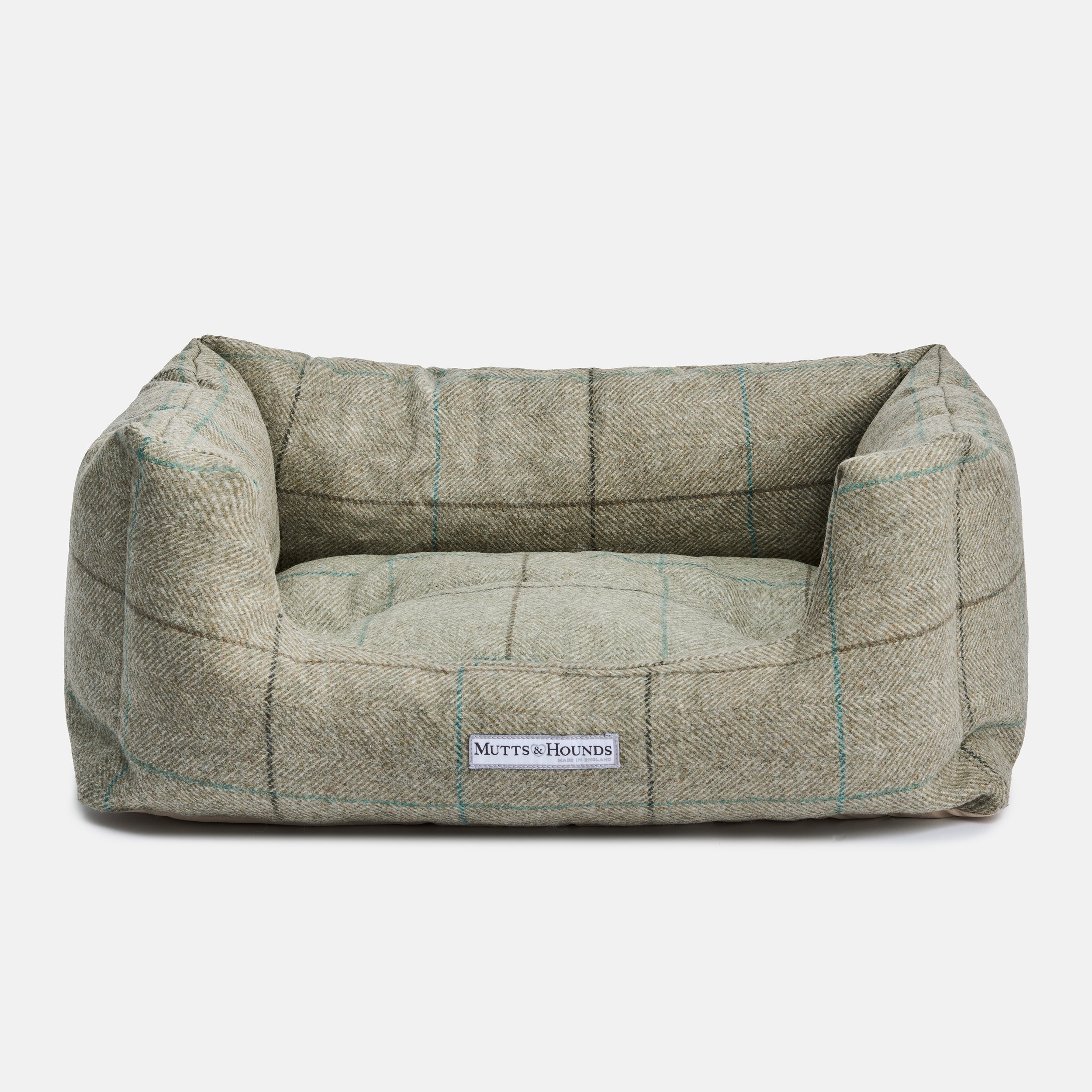 Willow Check Tweed Boxy Dog Bed