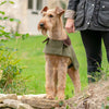 Forest Green Tweed Dog Coat