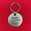 Merry Pawmas Pewter Dog Tag