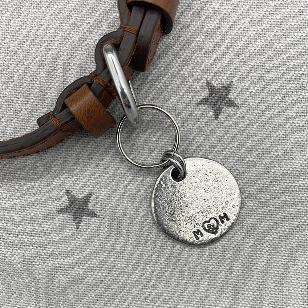Santa's Little Helper Pewter Dog Tag