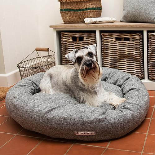 Stoneham Tweed Donut Dog Bed