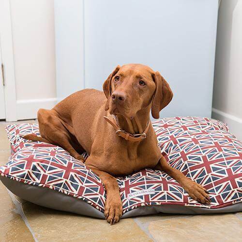 Union Jack Pillow Dog Bed
